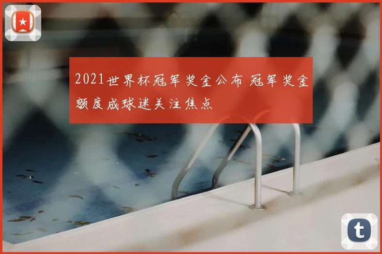 2021世界杯冠军奖金公布 冠军奖金额度成球迷关注焦点